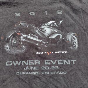 Size XL Men's Can-am Spider Fun Center Shirt Black Motorcycle Durango Colorado